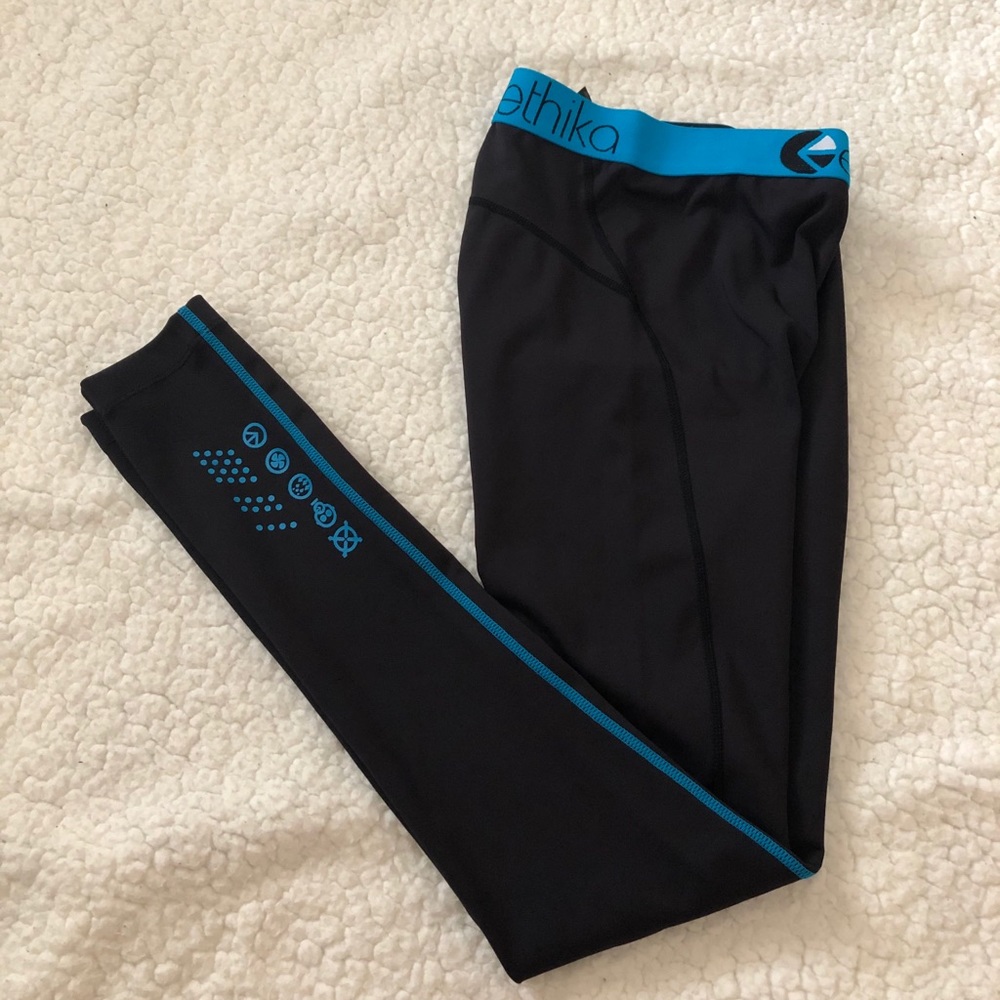 Ethika Black & Blue Subzero Leggings